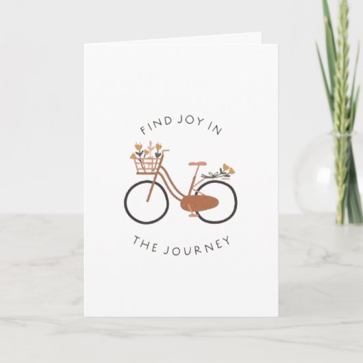 Carte de vœux pliée Find Joy (Devant)