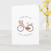 Carte de vœux pliée Find Joy (Fleur jaune)