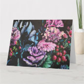 Carte de vœux pliée Fleurs de campagne (Devant)