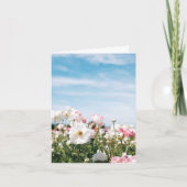 Carte de vœux pliée florale (Devant)