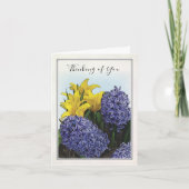 Carte de voeux pliée florale de printemps illustré (Devant)