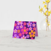 Carte de vœux pliée florale vibrante Burst Blossom (Fleur jaune)