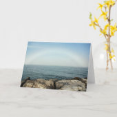 Carte de voeux pliée Fogbow 7 x 5 - vide (Fleur jaune)