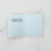 Carte de vœux pliée : Foi (Intérieur)