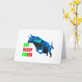 Carte de voeux pliée Forex Trading (Fleur jaune)