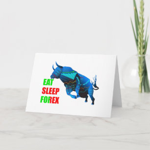Carte de voeux pliée Forex Trading