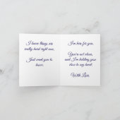 Carte de vœux pliée Forget-Me-Not (Intérieur)