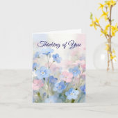 Carte de vœux pliée Forget-Me-Not (Fleur jaune)