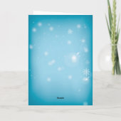 Carte de vœux pliée Funny Merry Christmas (Dos)