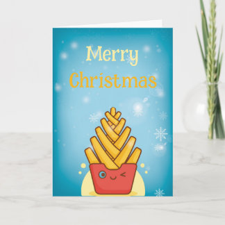 Carte de vœux pliée Funny Merry Christmas