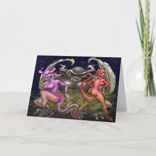 Carte de vœux pliée Gargoyle n Dark Fae