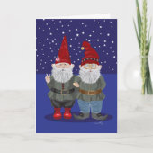 Carte de vœux pliée Gnome Nights (Devant)
