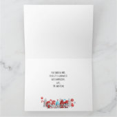 Carte de voeux pliée Gnomes de Noël (Intérieur)