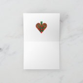 Carte de vœux pliée God Jul scandinave Noël 2 (Intérieur)