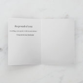 Carte de voeux pliée : Graduation (Intérieur)