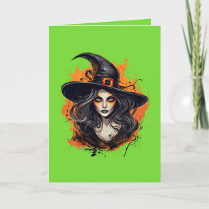 Carte de voeux pliée "Halloween"