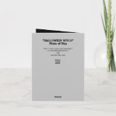 Carte de voeux pliée Halloween humoristique (Dos)