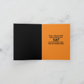 Carte de voeux pliée Halloween humoristique (Intérieur)