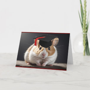 Carte de voeux pliée Hamster