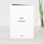 Carte de voeux pliée - Heirloom Modèle photo (Dos)