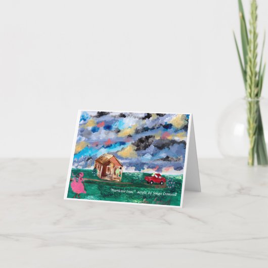 Carte de voeux pliée "Hurricane Isaac" (Devant)