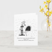 Carte de vœux pliée (intérieur vierge) (Fleur jaune)