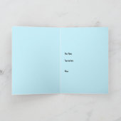 Carte de voeux pliée Iris Flowers (Intérieur)