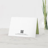 Carte de vœux pliée Iris Garden (Dos)