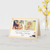 Carte de voeux pliée Jaune & Floral (Fleur jaune)