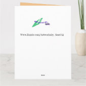 Carte de voeux pliée : Jour férié (Dos)