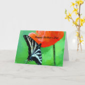 Carte de vœux pliée Joyeuse Fête des Mères (Fleur jaune)