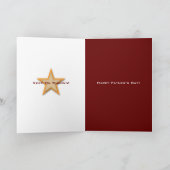 Carte de vœux pliée Joyeuse fête des Pères (Intérieur)