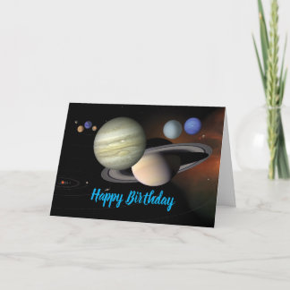 Carte de vœux pliée Joyeux Anniversaire