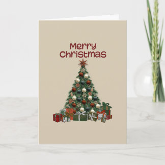 Carte de vœux pliée Joyeux Noël
