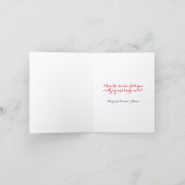 Carte de vœux pliée Joyeux Noël (Intérieur)