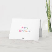 Carte de voeux pliée Joyeux Noël Multicolor (Dos)