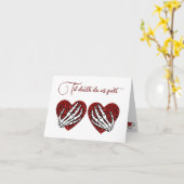 Carte de vœux pliée « Jusqu'à ce que la mort nous  (Fleur jaune)