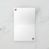 Carte de vœux pliée « Jusqu'à ce que la mort nous  (Intérieur)