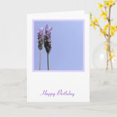 Carte de voeux pliée Lavendar (Fleur jaune)