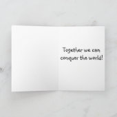 Carte de voeux pliée "Les amis sont pour toujours" (Intérieur)