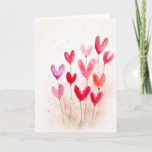 Carte de vœux pliée Love Grows Here