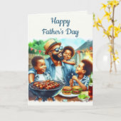 Carte de vœux pliée Love Papa Joyeuse Fête des Pèr (Fleur jaune)