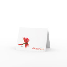 Carte de voeux pliée Lucy Keepmovin Horizontal