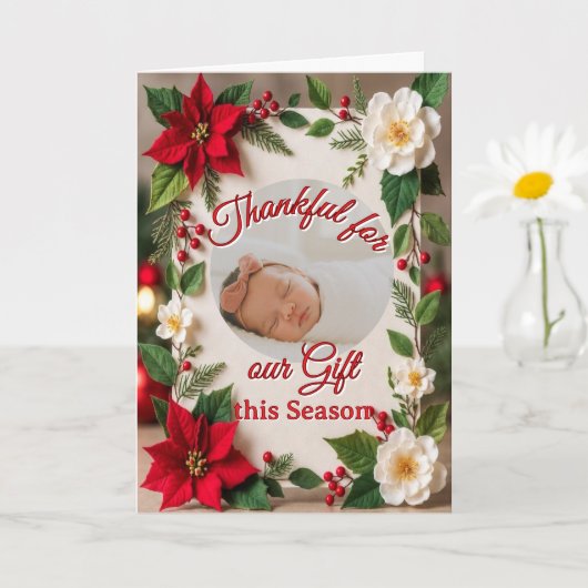 Carte de vœux pliée 'Magie de l'enfance' (Petite plante)