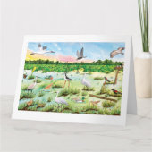 Carte de voeux pliée Marsh Wetlands (Devant)