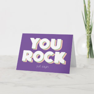 Carte de voeux pliée Merci