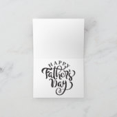 CARTE DE VŒUX PLIÉE MON PÈRE MON HÉROS (Intérieur)