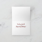 Carte de vœux pliée Noël paysage d'hiver 01 (Intérieur)