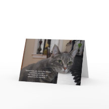 Carte de voeux pliée Nora Quote 7"x5"