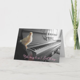 Carte de voeux pliée Nóta beag le rá / Juste pour